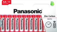 Panasonic Red Zinc AA Tartós Ceruzaelem (12db/csomag)