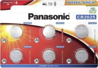 Panasonic CR2025 Lítium Gombelem (6db/csomag)
