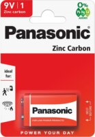 Panasonic Red Zinc 9V Tartós Blokkelem (1db/csomag)