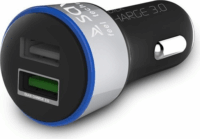 Savio Autós 2xUSB töltő Quick Charge 3.0 technológiával Fekete