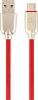 Gembird Prémium USB-A apa - USB-C apa Adat- és töltőkábel 2m - Piros