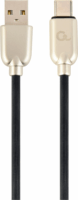 Gembird Prémium USB-A apa - USB-C apa Adat- és töltőkábel 2m - Fekete