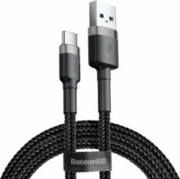 Baseus Cafule USB apa - USB-C apa Adat- és töltőkábel 3m - Szürke/Fekete