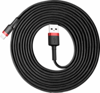 Baseus Cafule USB apa - Lightning apa Adat- és töltőkábel 3m - Piros/Fekete