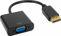 Akyga DisplayPort - D-Sub (VGA) Adapter Fekete