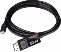 Club3D USB-C - DisplayPort 1.4 8K60Hz 1.8m kábel - Fekete