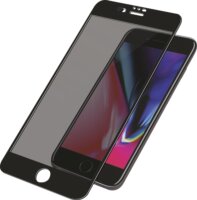 PanzerGlass™ Apple iPhone 6 / 6s / 7 / 8 Edzett üveg kijelzővédő, betekintésgátló szűrővel, kamera borítóval, fekete kerettel