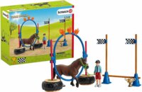 Schleich Pony Agility verseny figurákkal