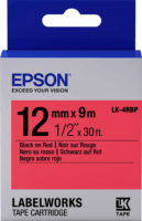 Epson LK-4RBP 12mm x 9m Címkekazetta Pasztell Fekete/Piros