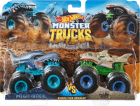 Mattel Hot Wheels Monster Trucks Die-Cast Mega Wrex vs Leopard Shark 2 db-os Terepjáró Szett (1:64)