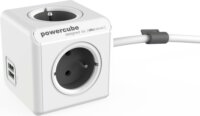 Allocacoc PowerCube Extended 4 csatlakozós elosztó 2 USB porttal