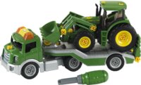 Theo Klein 3908 John Deere szállító traktorral (1:24) - Zöld