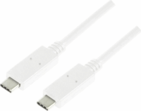 Logilink USB-C apa - USB-C apa Adatkábel 0.5m - Fehér