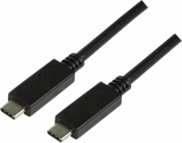 Logilink USB-C apa - USB-C apa Adatkábel 0.5m - Fekete
