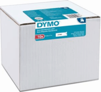 Dymo D1 9 mm x 7 m Feliratozógép szalag készlet - Fehér/Fekete (10 tekercs/doboz)