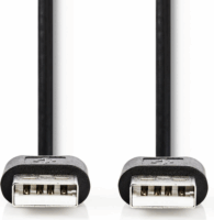 Nedis USB 2.0 A-A összekötő kábel 2m - Fekete