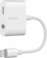 Belkin Lightning - miniJack/Lightning Adapter kábel 0.15m - Fehér
