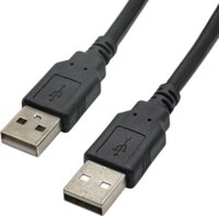 Akyga USB-A apa - USB-A apa Adat- és töltőkábel 1.8m - Fekete