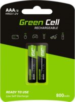 Green Cell GR08 Ni-MH 800mAh AAA HR03 Ceruzaelem (2db/csomag)