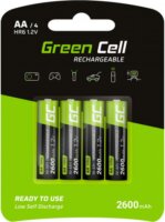 Green Cell GR01 Ni-MH 2600mAh AA HR6 Ceruzaelem (4db/csomag)