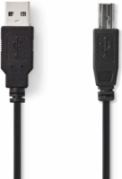 Nedis USB-A apa - USB-B apa Összekötő kábel 3m - Fekete