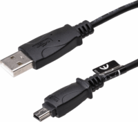Akyga USB-A apa - MiniUSB-B apa Adat- és töltőkábel 1m - Fekete
