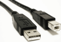 Akyga USB-A apa - USB-B apa Adatkábel 5m - Fekete