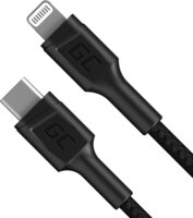 GC Power Stream USB-C apa - Lightning apa Adat- és töltőkábel 1m - Fekete