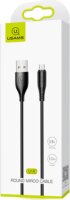 USAMS USB apa - MicroUSB apa Adat- és töltőkábel 1m - Fekete