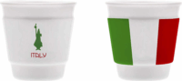 Bialetti Italy 90ml Porcelán Kávés Pohár - Mintás