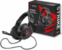 Savio Strike Gaming Headset - Fekete / Piros