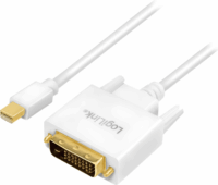 Logilink Mini DisplayPort v1.2 - DVI Adapter kábel 3m Fehér