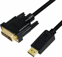 Logilink DisplayPort v1.2 - DVI-D Adapter kábel 5m Fekete