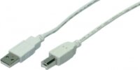 LogiLink CU0008 USB 2.0 összekötő kábel 3m - Fehér