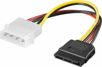 goobay 50674 Serial-ATA tápkábel 0.13m (Molex apa - SATA anya)