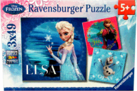 Ravensburger Disney hercegnők: Jégvarázs 3 x 49 db-os puzzle