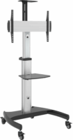Maclean MC-801 32"-70" Professzionális LCD TV/Monitor gurulós állvány Ezüst/Fekete