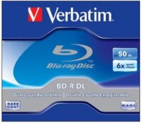 Verbatim BD-R írható két rétegű Blu-Ray lemez 50GB nyomtatható normál tok