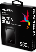 ADATA 960GB SC680 Fekete USB 3.2 Gen2 Type-C Külső SSD