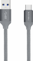 Nevox USB-C apa - USB 3.0 apa Adat- és töltőkábel 2m - Ezüst