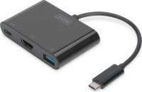 Digitus DA-70855 HDMI + USB-C PD + USB-A - USB 3.1-C Adapter