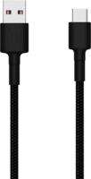 Xiaomi Mi Braided USB-A apa - USB-C apa Adat- és töltőkábel 1m - Fekete