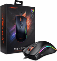 Inter-Tech Nitrox GT-300+ RGB USB Gaming Egér - Fekete