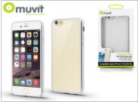 Muvit Frame TPU Apple iPhone 6 Plus/6S Plus hátlap - Átlátszó/ezüst