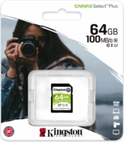 Kingston 64GB Canvas Select Plus SDXC UHS-I CL10 memóriakártya
