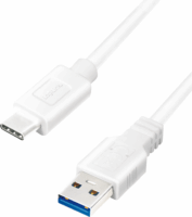 Logilink USB 3.2 Gen1 Type-A apa - USB-C apa Adat- és töltőkábel 3m - Fehér