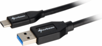 Sharkoon USB 3.1 Gen2 Type-A - Type-C Adatkábel 1m - Fekete