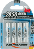 Ansmann NiMH Újratölthető 2850mAh AA elem (4db / csomag)