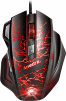 Apedra A7 USB Gaming Egér - Fekete/Piros
