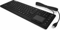 KeySonic KSK-623INEL USB Billentyűzet Touchpaddal DE - Fekete